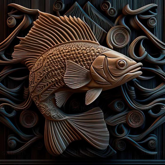 3D model Rodostomus fish (STL)